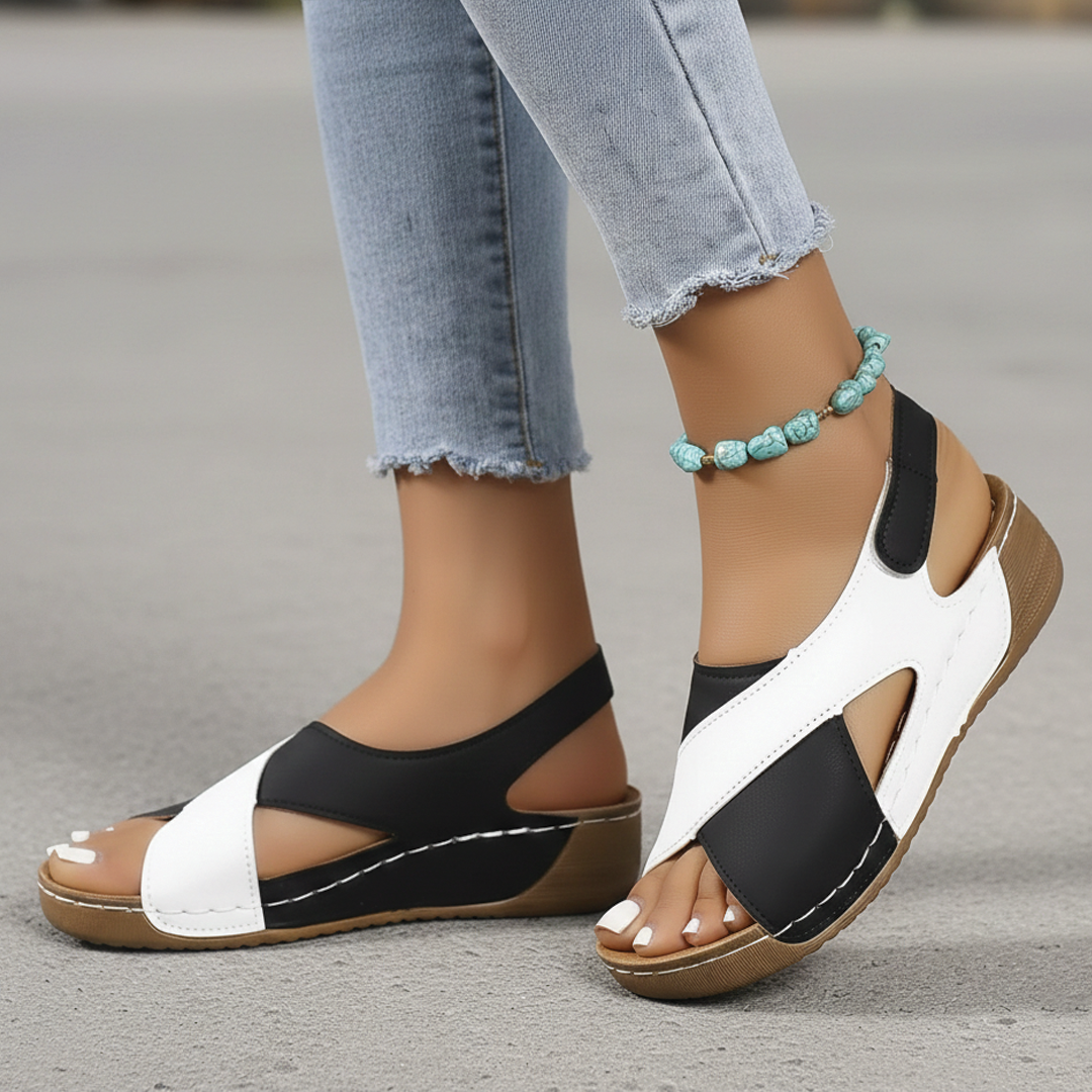 Angela - Crisscross Slingback Sandals