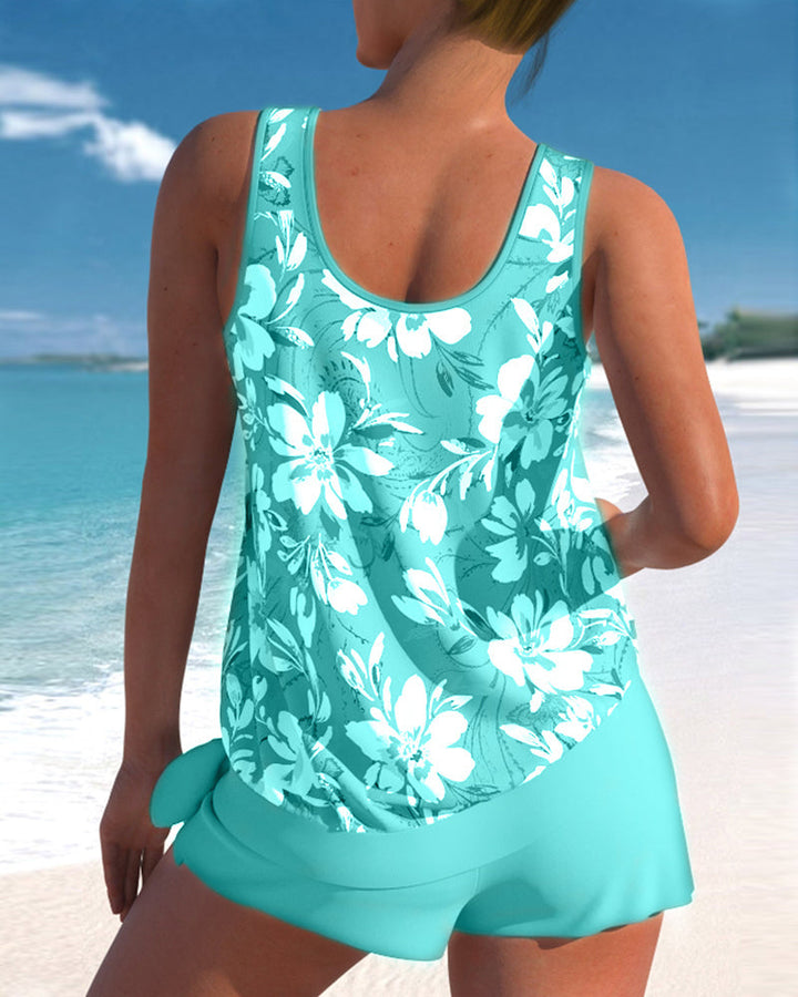 Ellen - Scoop Neck Tankini Set