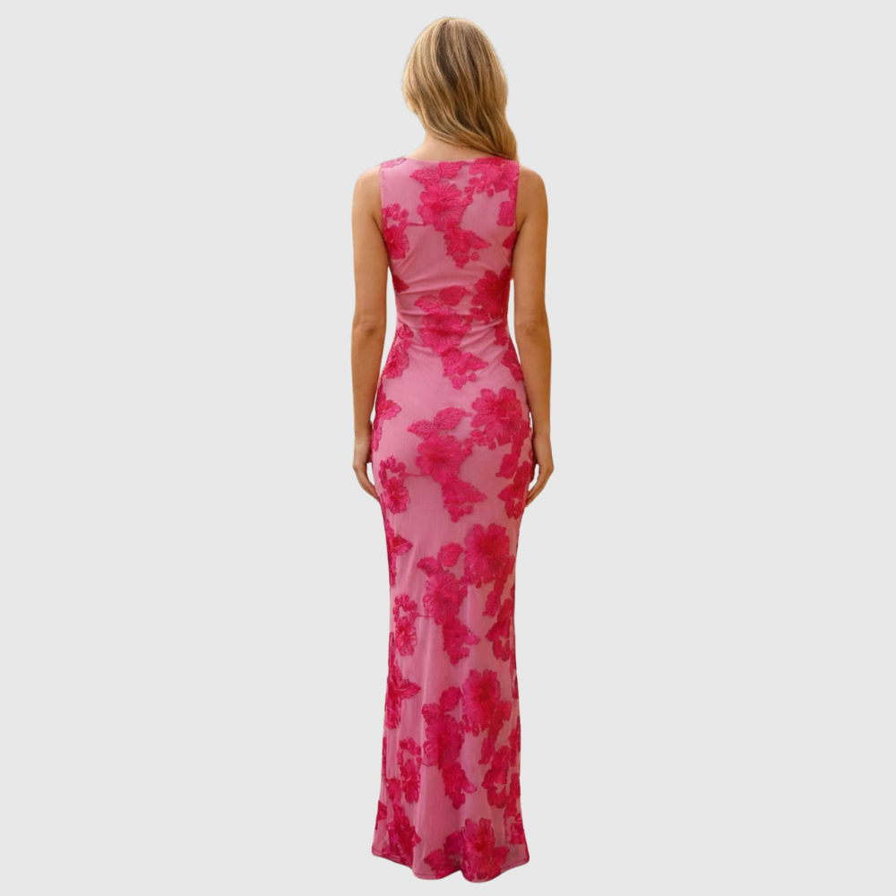 Nayeli | Women's Floral Sleeveless Maxi Summer Wedding Guest Dress