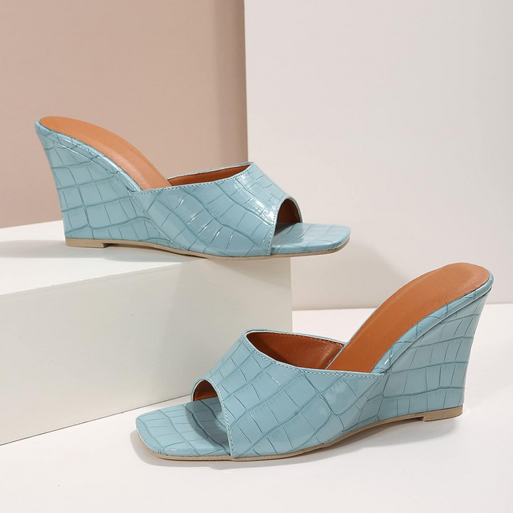 Eden | Women's Leather Wedge Cushioned Shoes