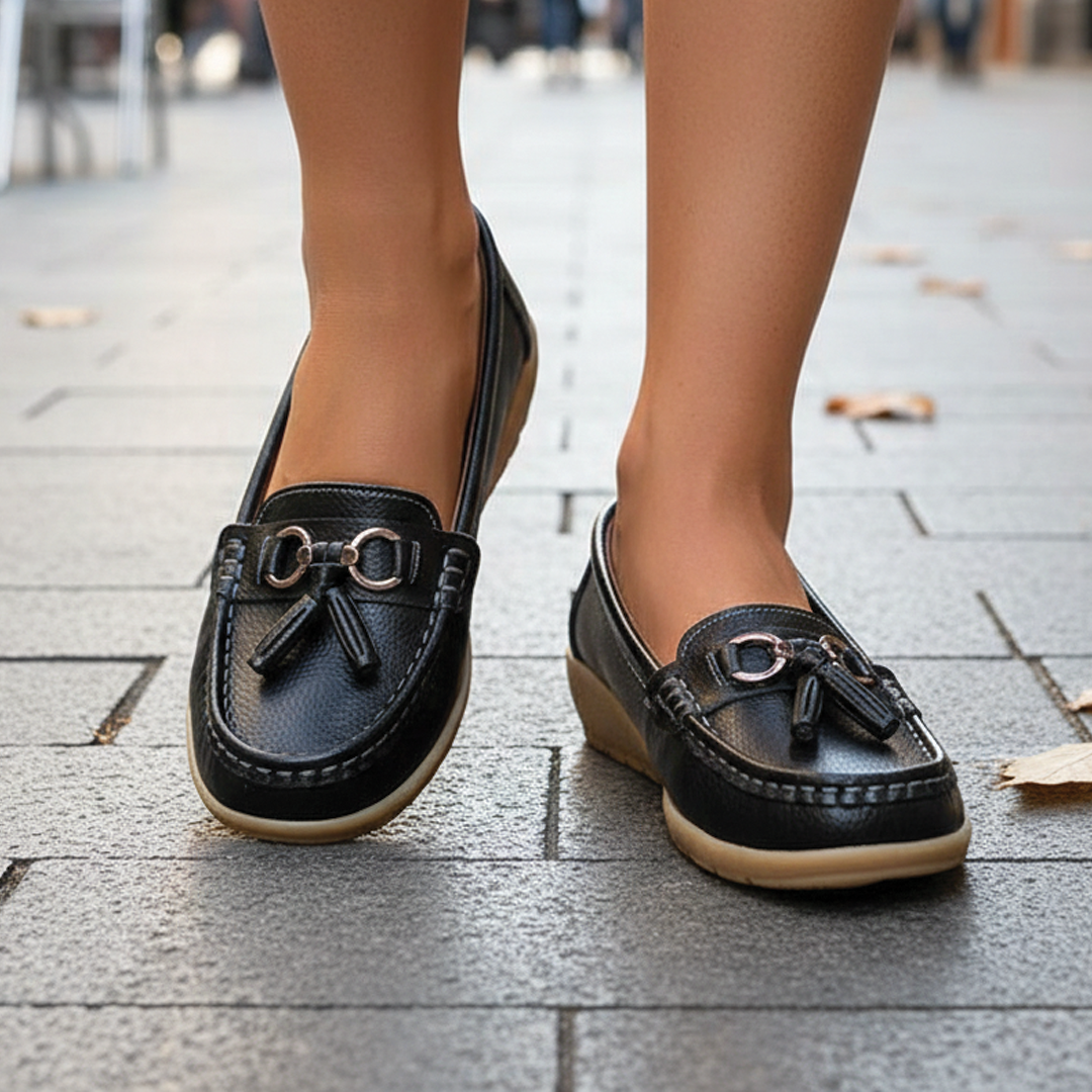 Anja - Classic Leather Loafers