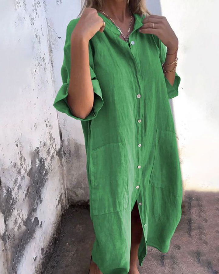 Valerie™ | Boho Shirt Dress
