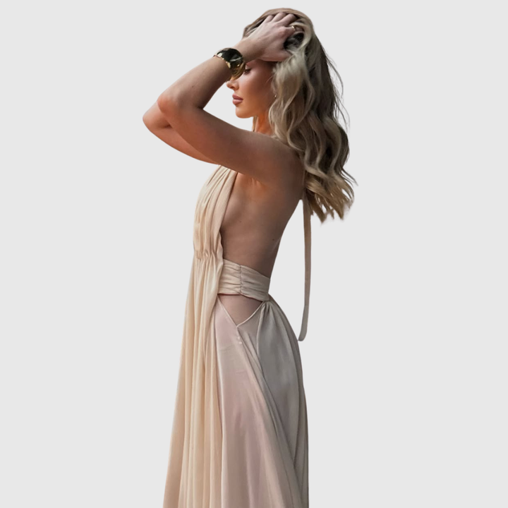 Camila | Women's Backless Deep V-neck Maxi Summer Dress