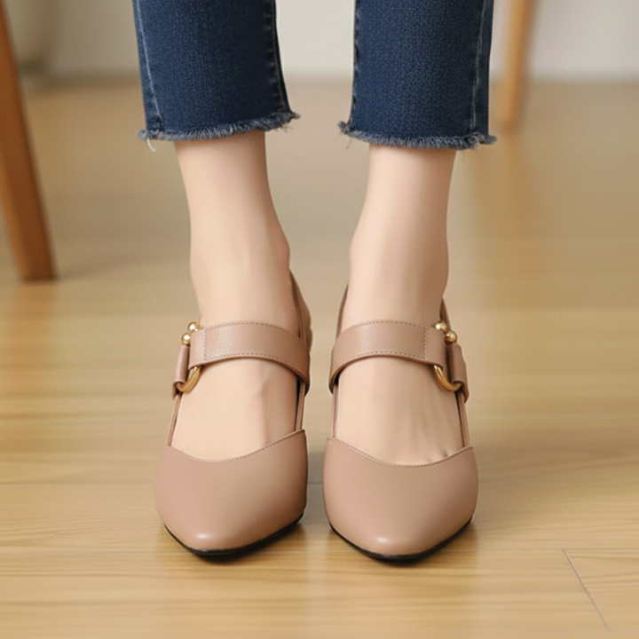 Camila - Slingback Block Pumps