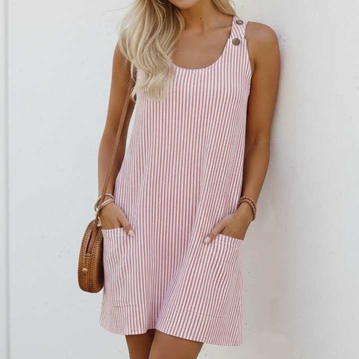 Avery - Striped Mini Dress