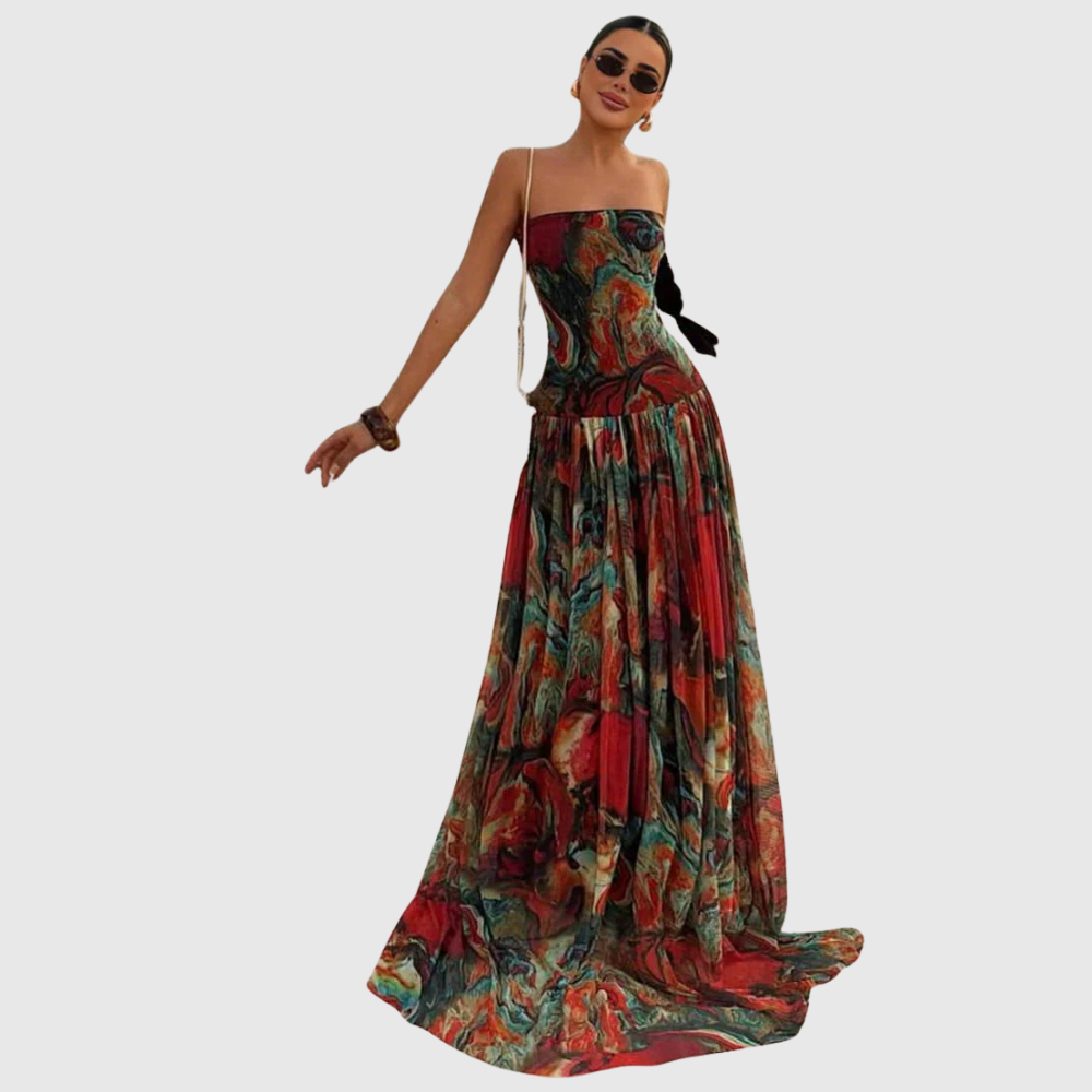 Bellamy | Women's Strapless Maxi Vacation Summer Dress