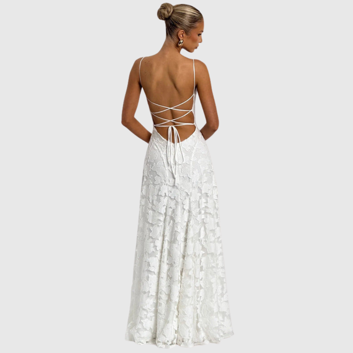 Briar | Women's Floral Sleeveless Maxi Wedding Guest Dress