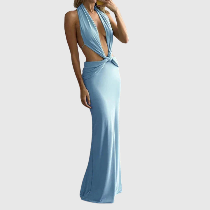 Bryony | Women's Tie Back Maxi Summer Vacation Dress