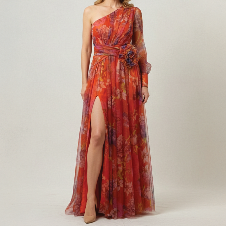 Evelyn - Floral Tulle Dress