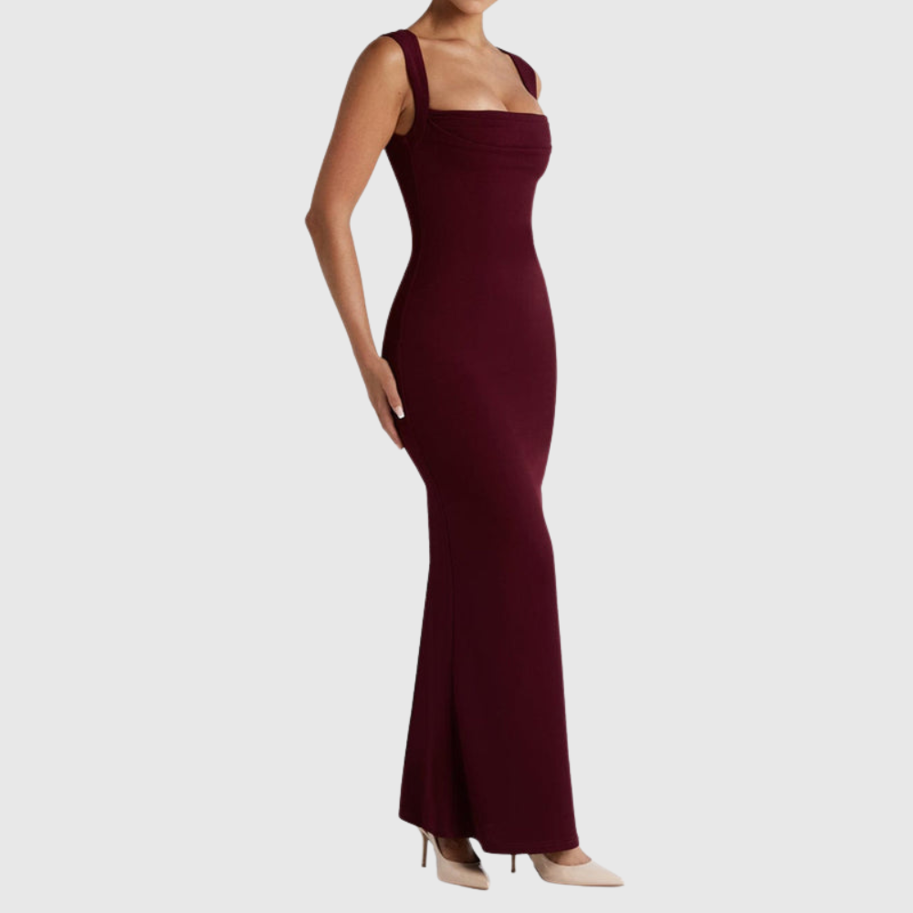 Maia Maxi Dress - Cherry Lacquer