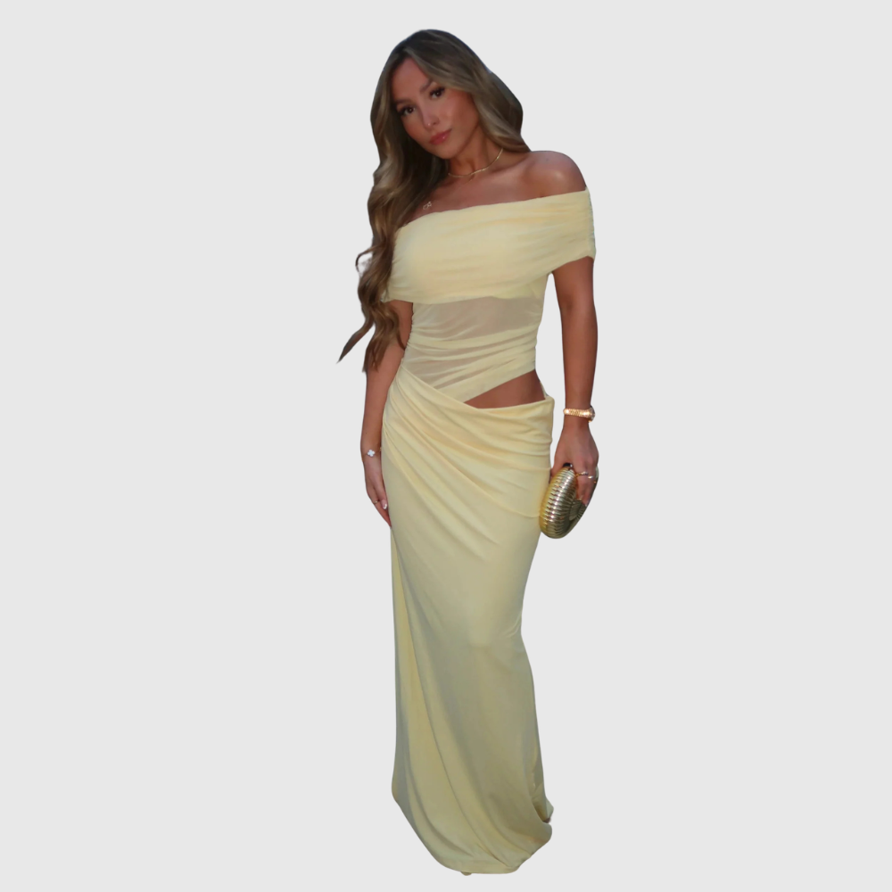 Jazelle | Women's Elegant Strapless Maxi Summer Prom Dress