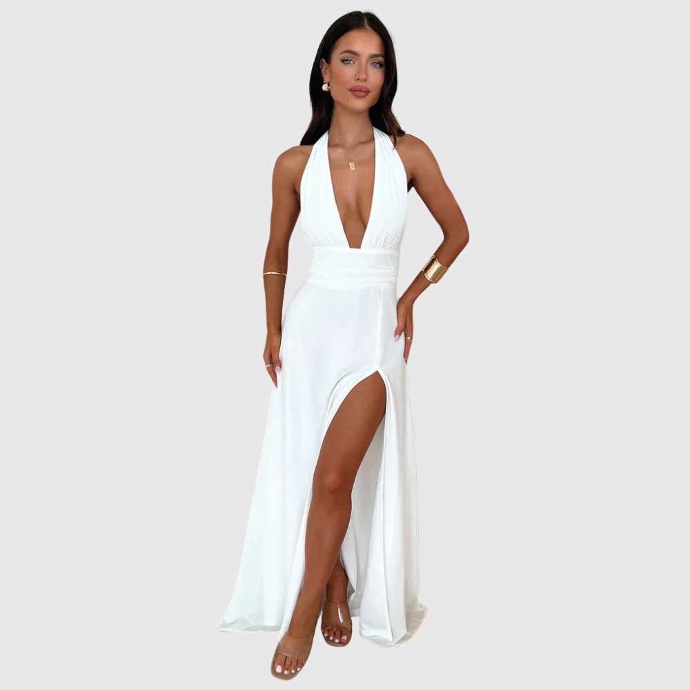 Karina | Women's Sleeveless High-Split Maxi Summer Dress