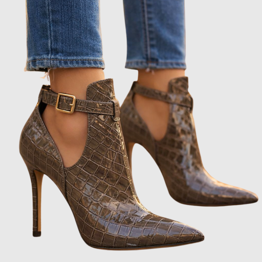 Harper Lane Gator Stiletto Heels
