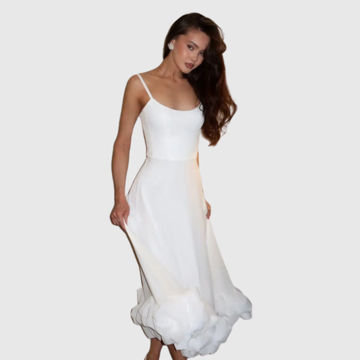 Heather | Women's Sleeveless Twirl Midi Prom Dress