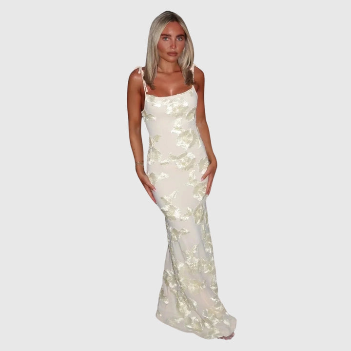 Fiona | Women's Sleeveless Floral BodyCon Maxi Summer Dress