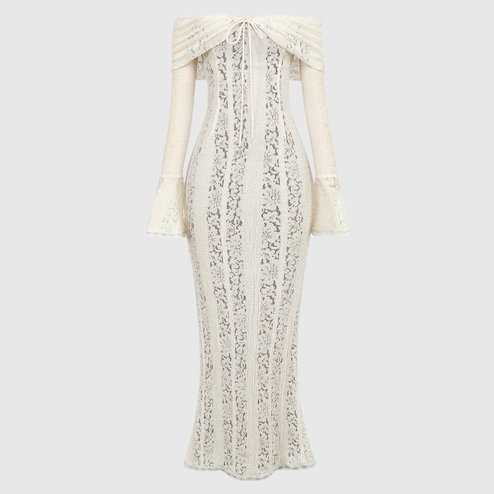 Lucy | Women's Lace Off-Shoulder Maxi Summer Dress