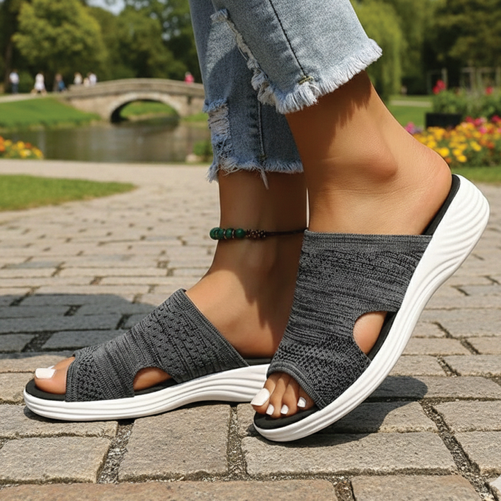 Aria - Orthopedic Open-Toe Knit Sandals