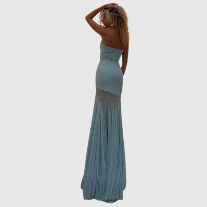 Melody | Women's Strapless Maxi Wedding Guest Dress