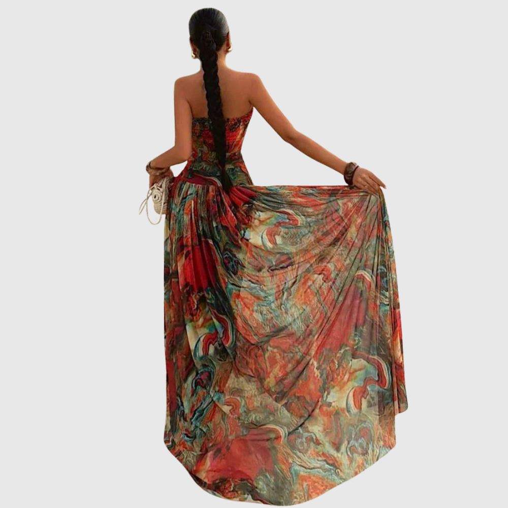 Bellamy | Women's Strapless Maxi Vacation Summer Dress