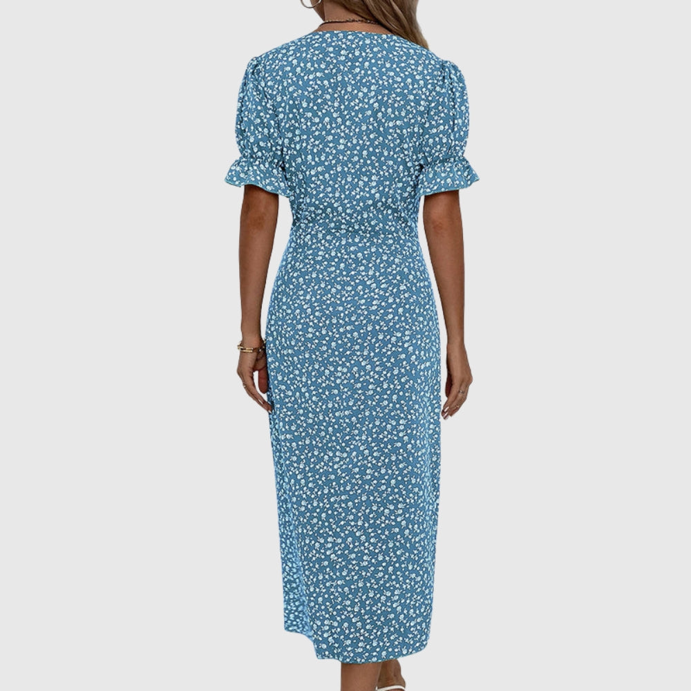 Charlene™ | Fresh Bloom V-Neck Dress