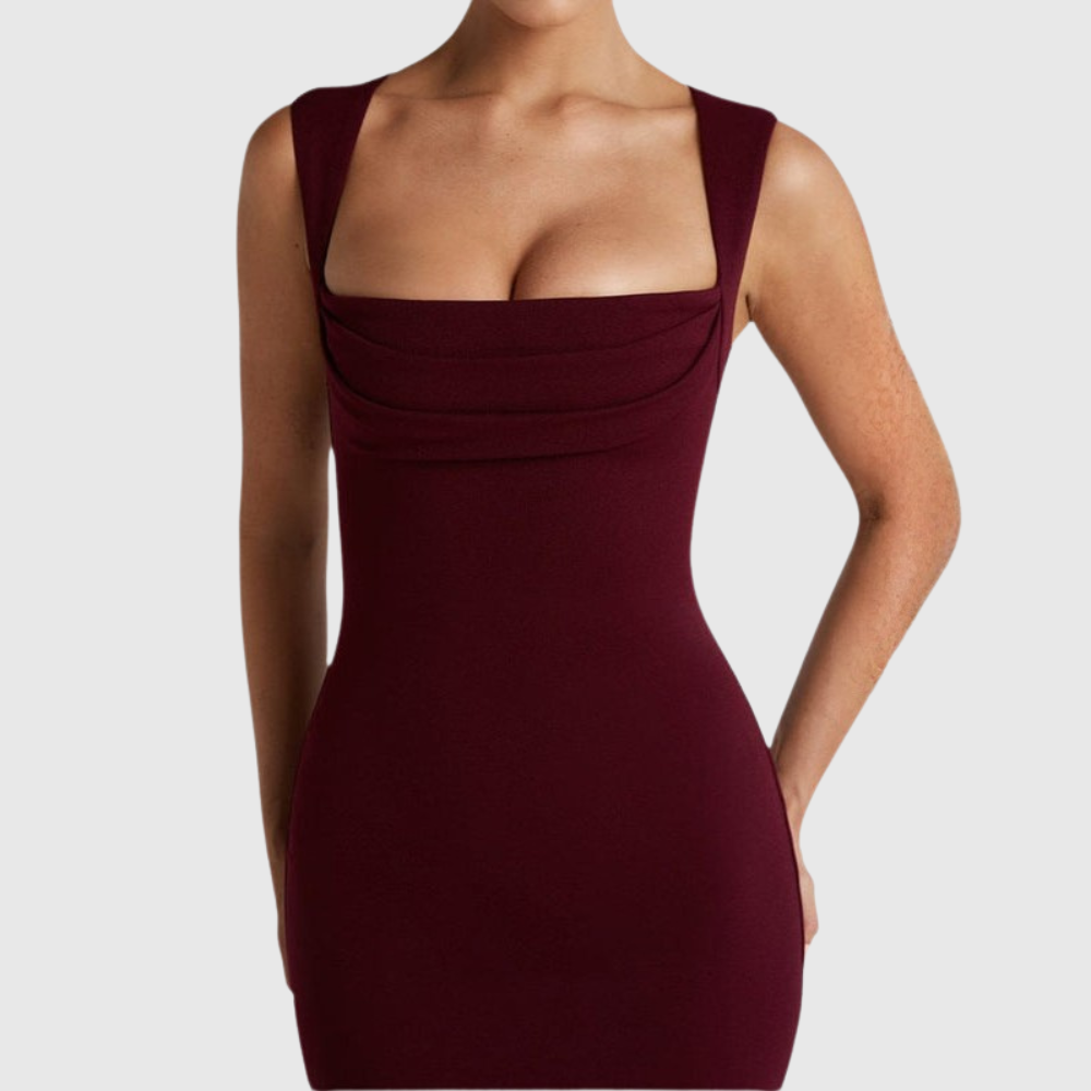Maia Maxi Dress - Cherry Lacquer
