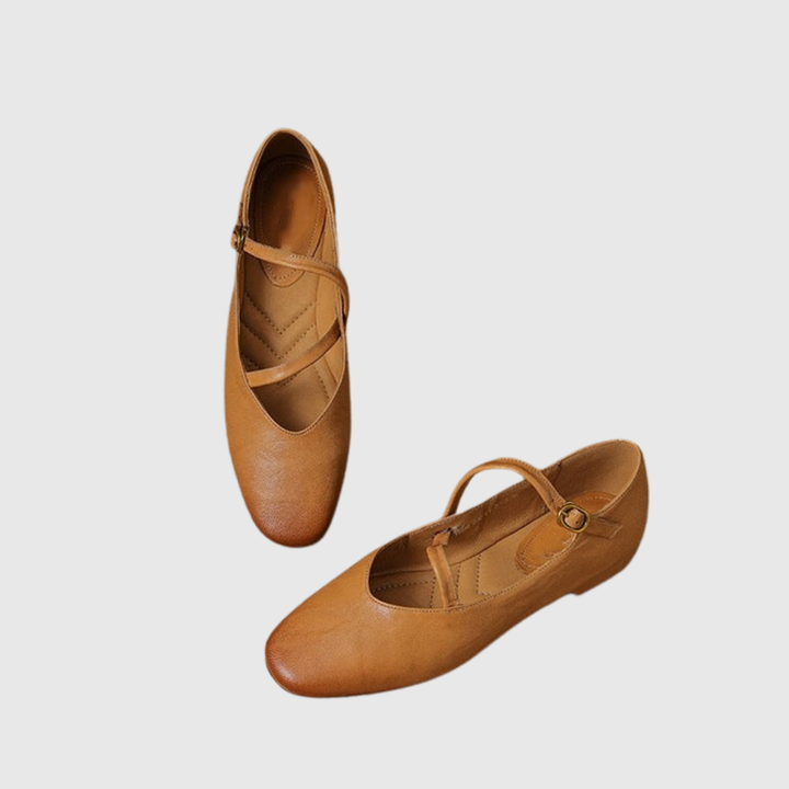 Elora Leather Flats