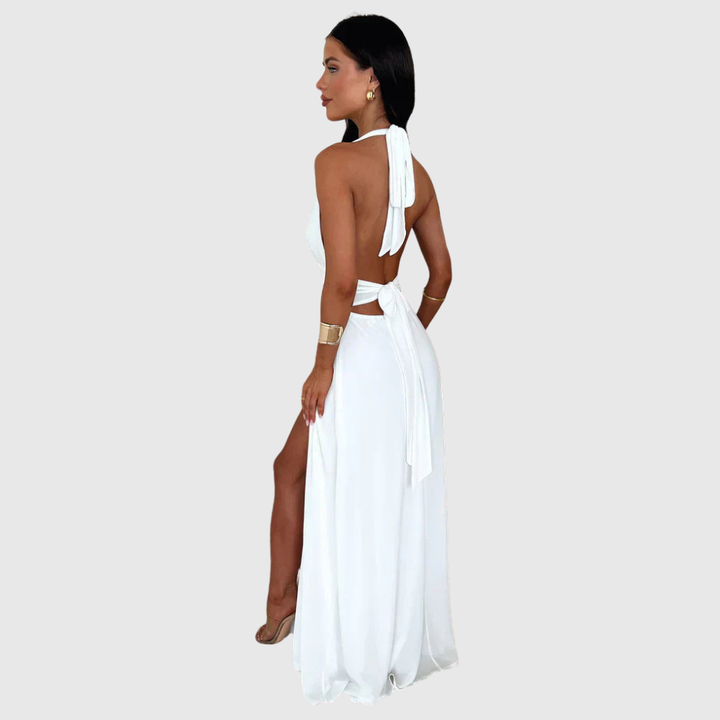 Karina | Women's Sleeveless High-Split Maxi Summer Dress