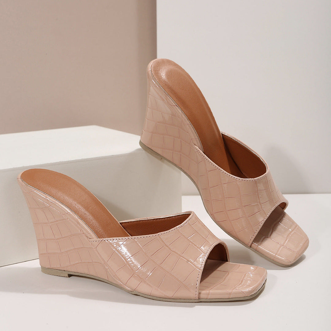 Eden | Women's Leather Wedge Cushioned Shoes