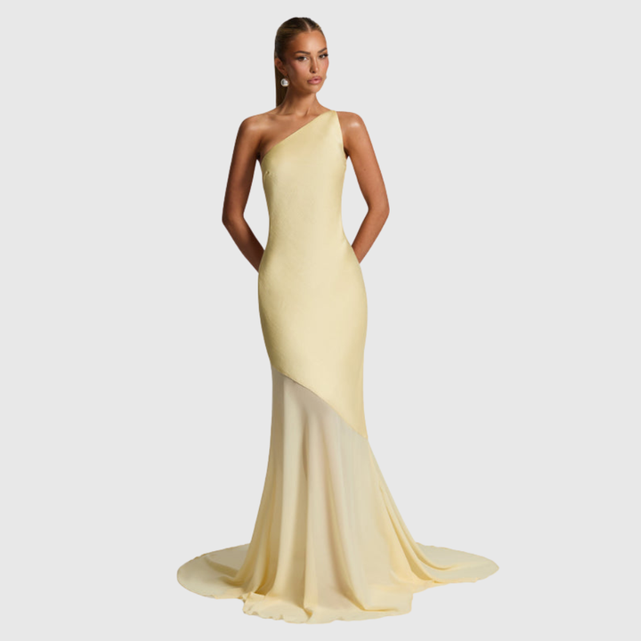 Caprice | Women's One-Shoulder Maxi Wedding Guest Dress