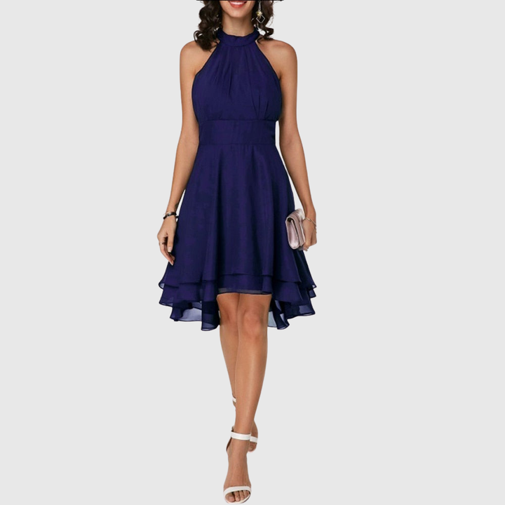 Women’s Halter Cocktail Party Midi Dress