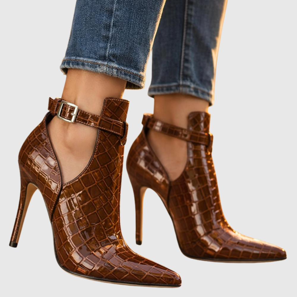 Harper Lane Gator Stiletto Heels