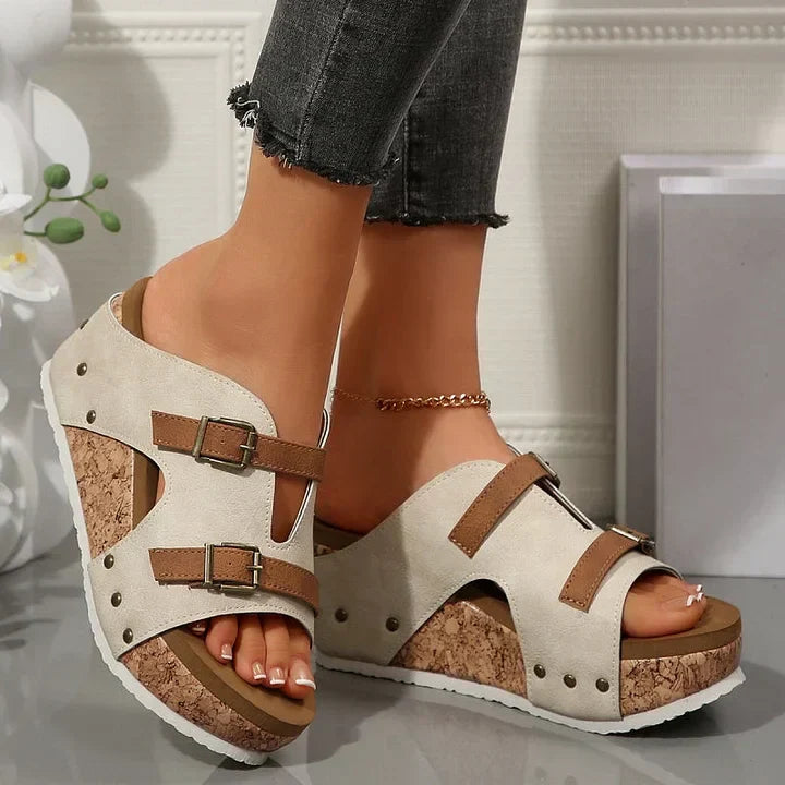 Clover | Women's Orthopedic Platform Wedge Sandals