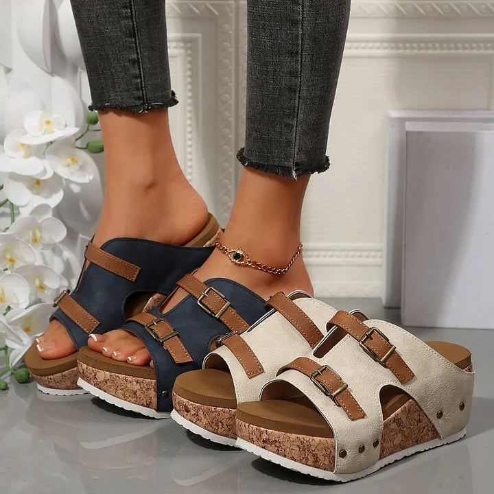 Clover | Women's Orthopedic Platform Wedge Sandals