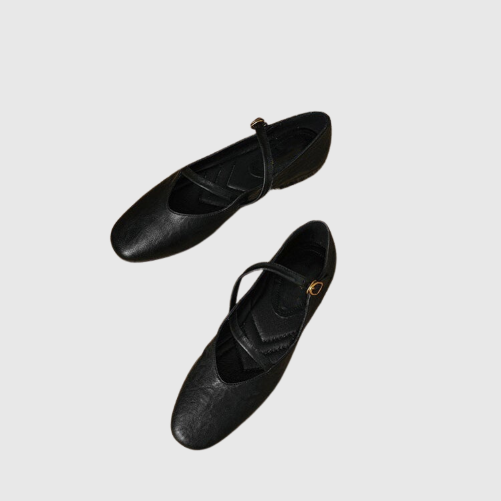 Elora Leather Flats
