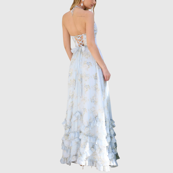Paulena | Women's Floral Split Maxi Wedding Guest Dress