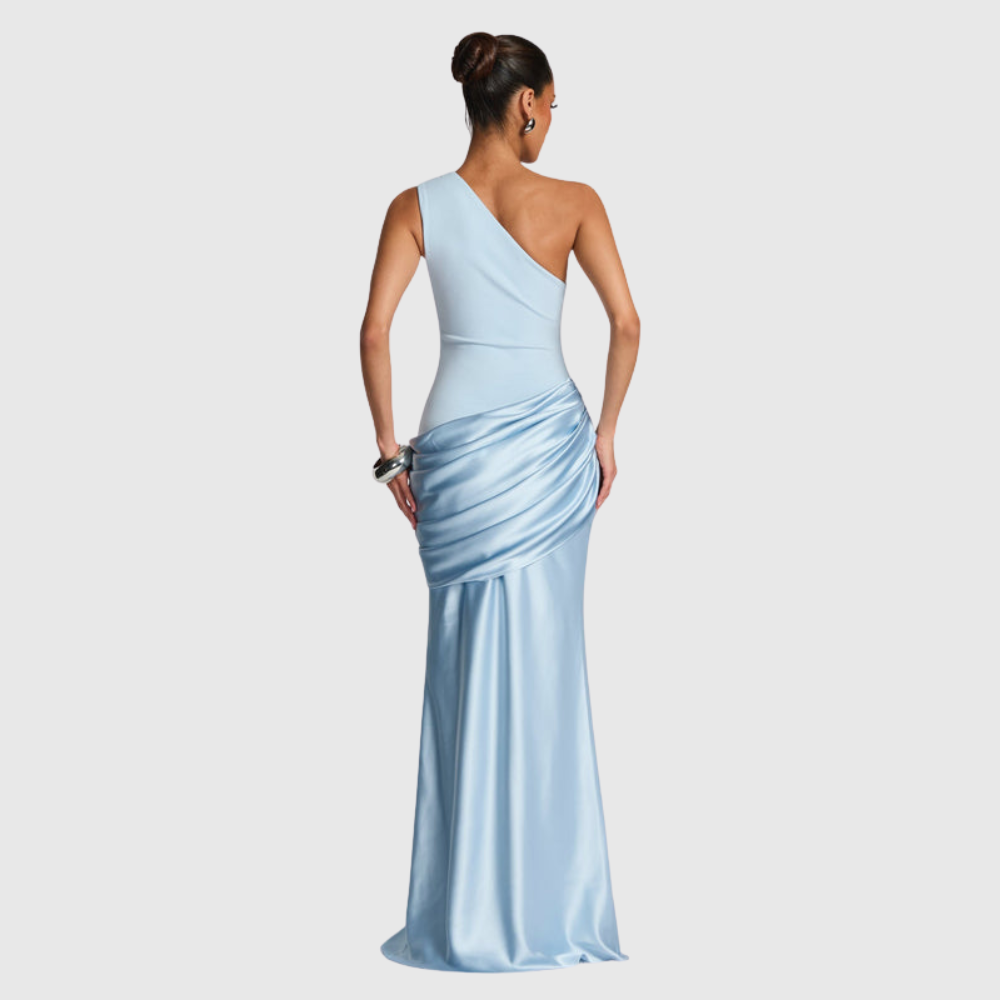 Ophelia | Women's One-Shoulder Maxi Wedding Guest Dress