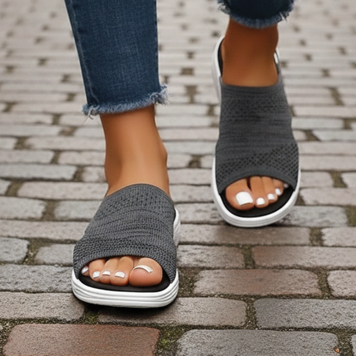 Aria - Orthopedic Open-Toe Knit Sandals