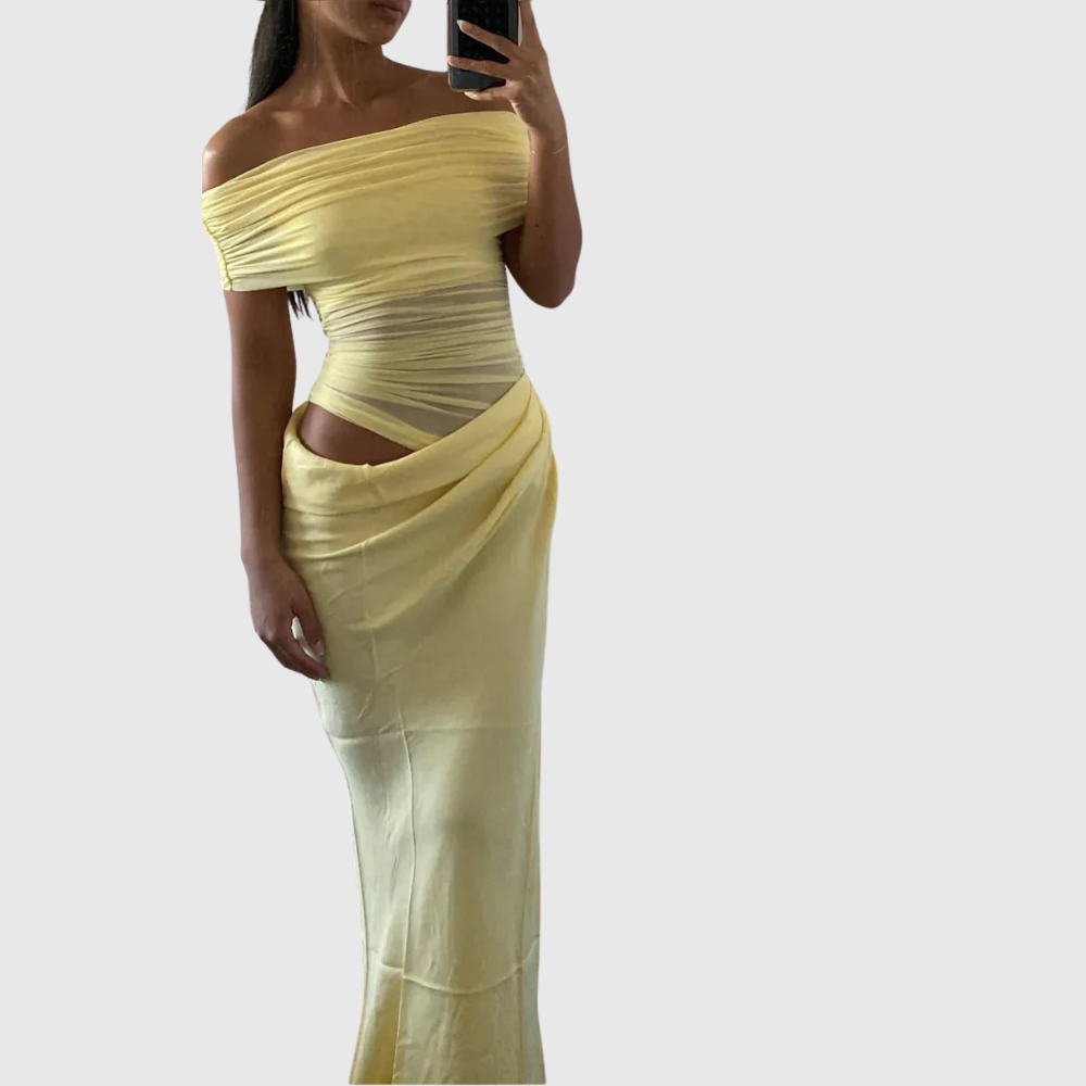 Jazelle | Women's Elegant Strapless Maxi Summer Prom Dress
