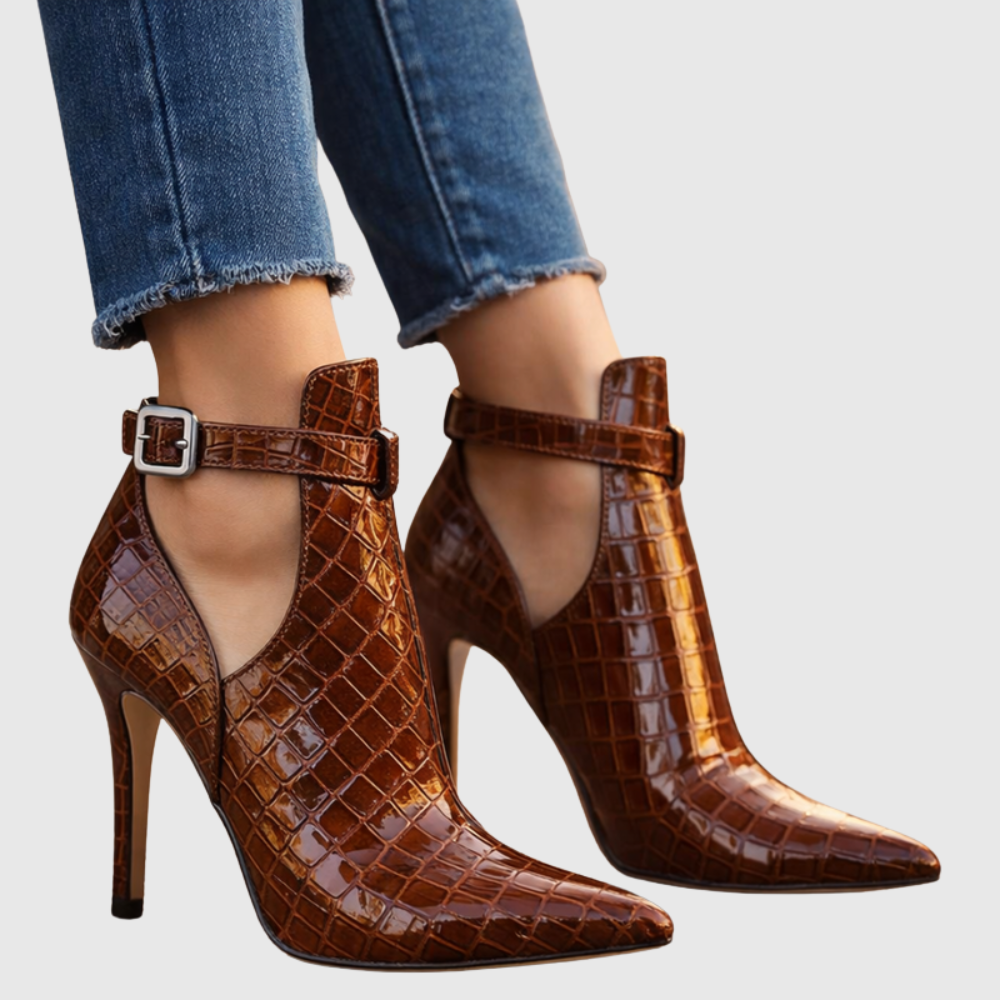 Harper Lane Gator Stiletto Heels