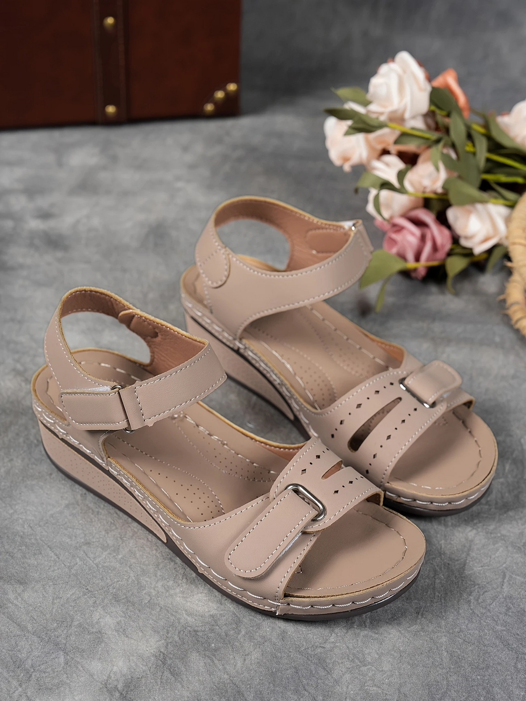 Rae | Women's Platform Cushioned Wedge Sandals