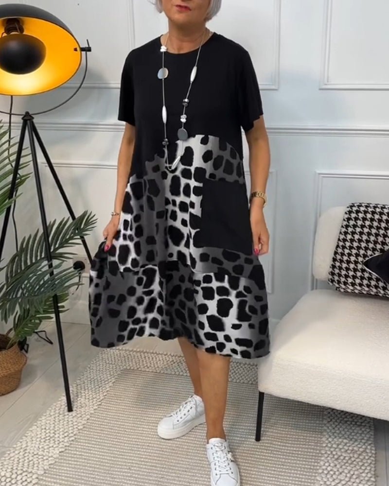 Ellie - Colorblock Midi Dress