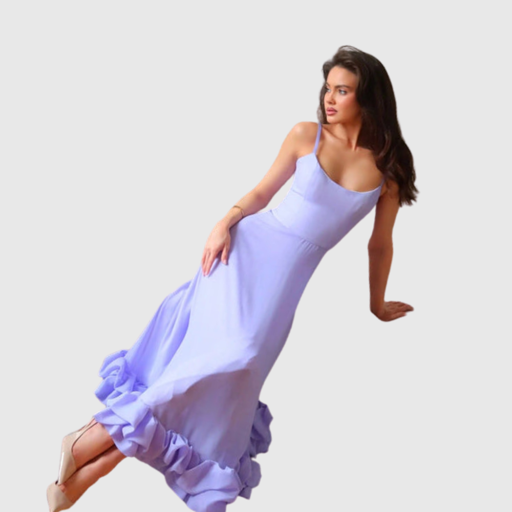Heather | Women's Sleeveless Twirl Midi Prom Dress