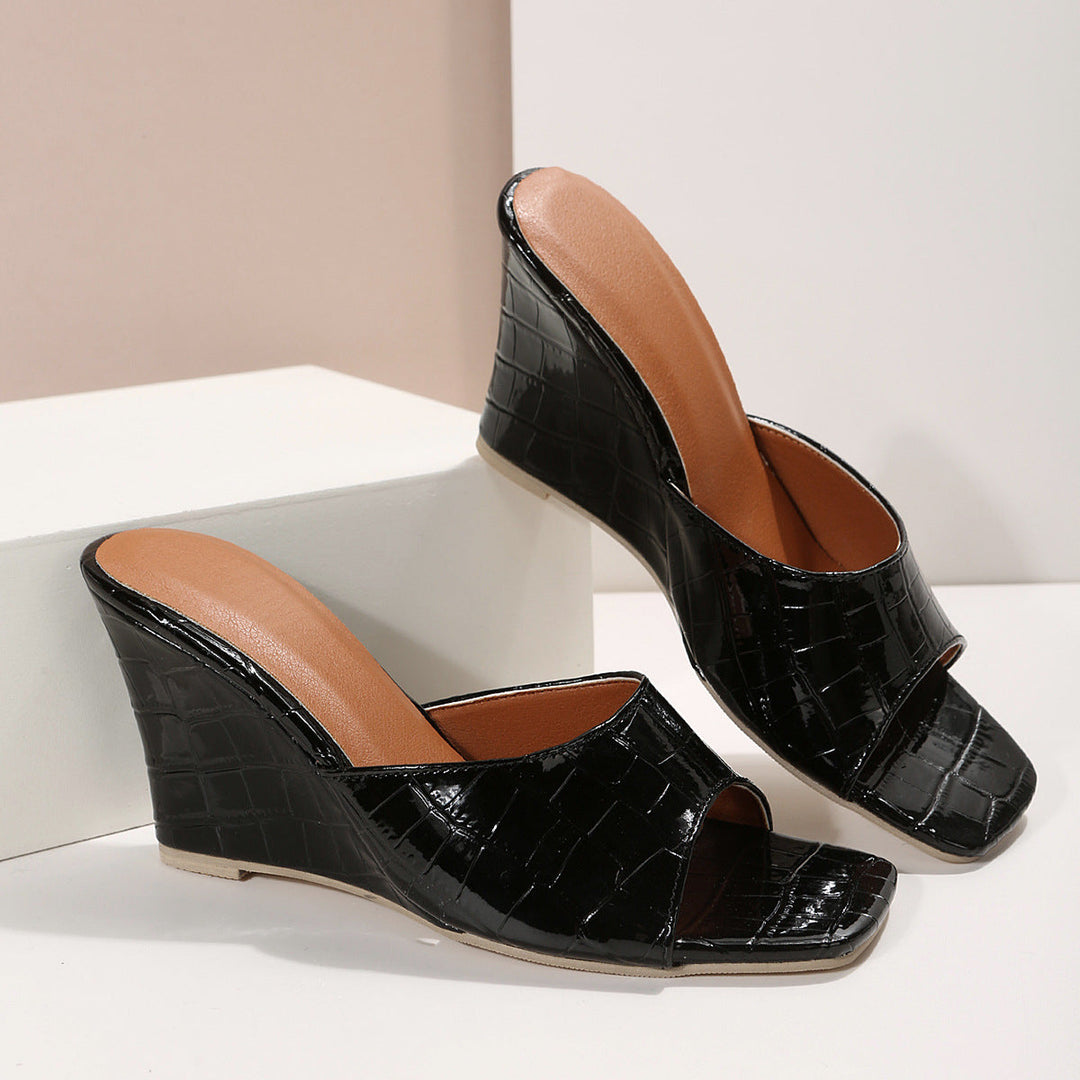 Eden | Women's Leather Wedge Cushioned Shoes