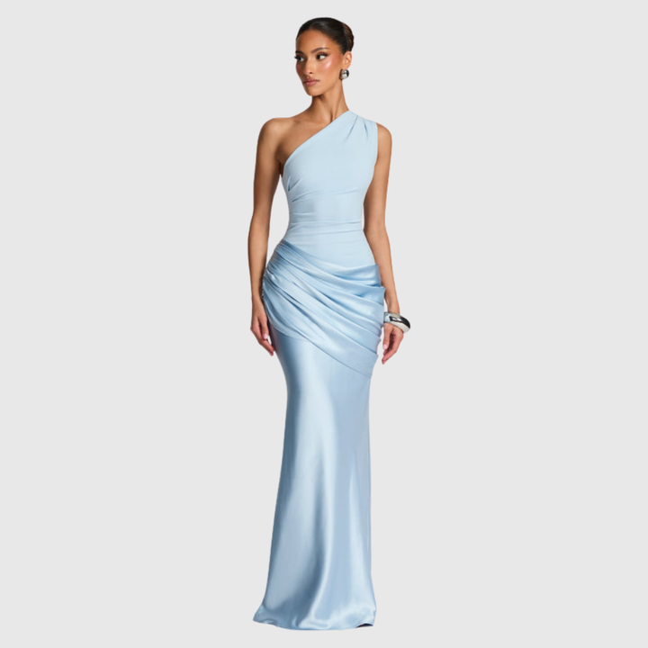 Ophelia | Women's One-Shoulder Maxi Wedding Guest Dress