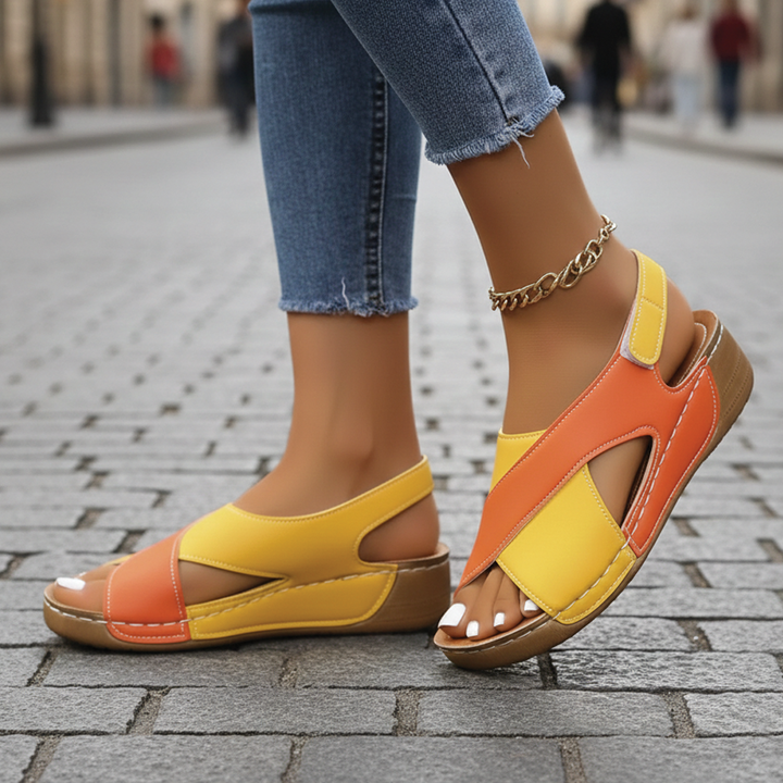 Angela - Crisscross Slingback Sandals