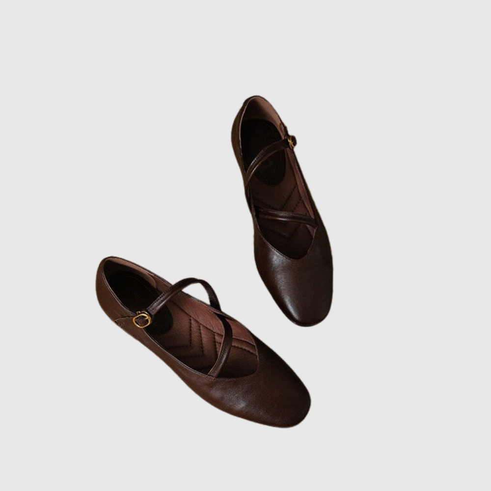 Elora Leather Flats