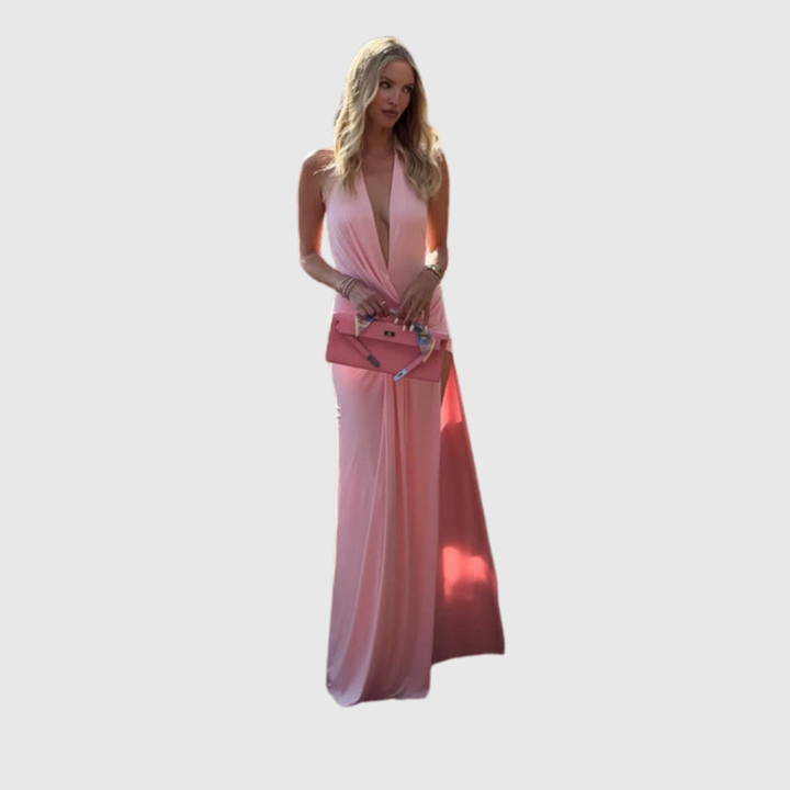 Lilith | Women's Halter Backless Maxi Summer Dress