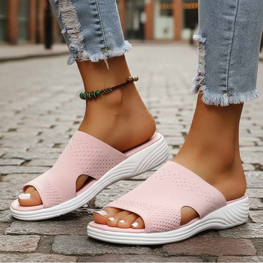 Aria - Orthopedic Open-Toe Knit Sandals