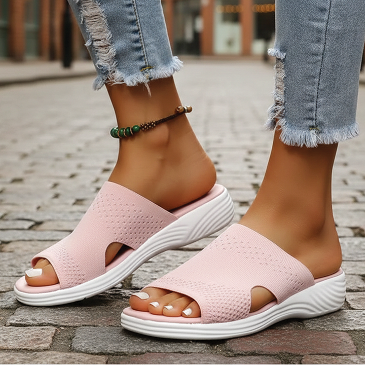 Aria - Orthopedic Open-Toe Knit Sandals