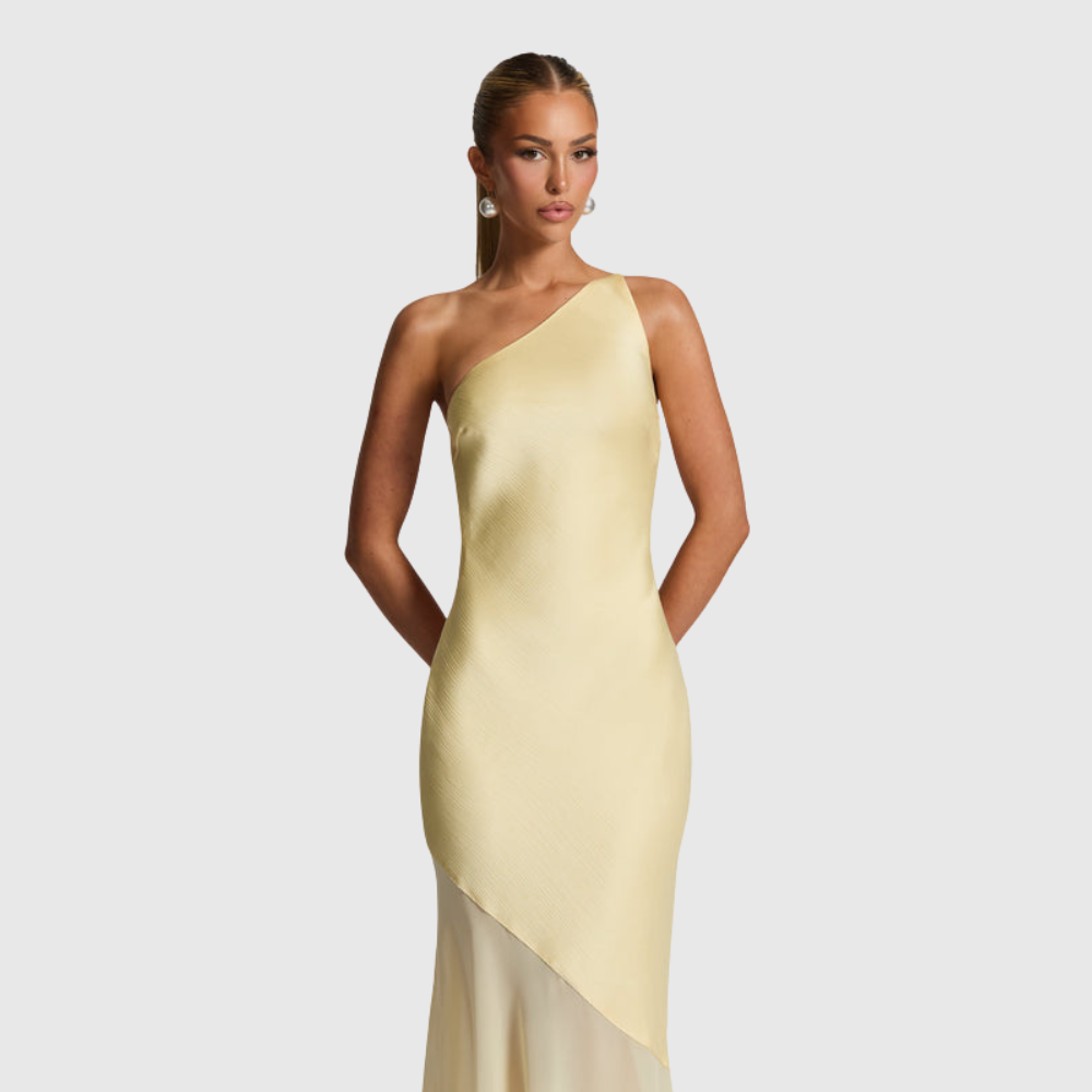 Caprice | Women's One-Shoulder Maxi Wedding Guest Dress